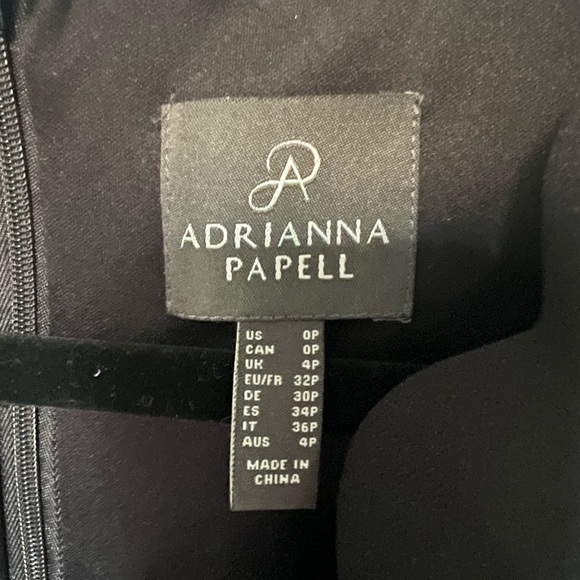 Adrianna Papell Scalloped Crepe Sheath Dress - Picture 6 of 6